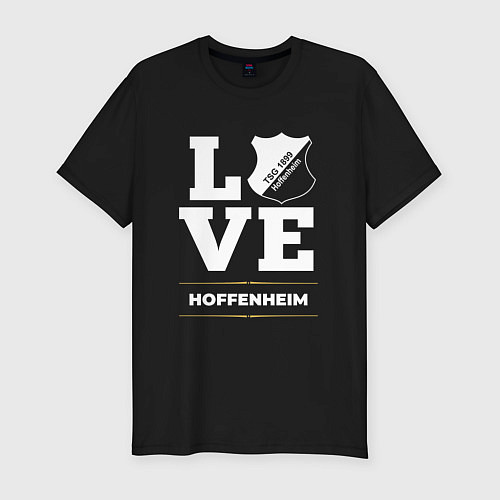 Мужская slim-футболка Hoffenheim Love Classic / Черный – фото 1