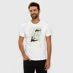 Футболка slim-fit Three Birds in Full Flight Три ласточки, цвет: белый — фото 2