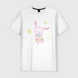Мужская slim-футболка Милый Крольчонок Танцует Со Звёздами