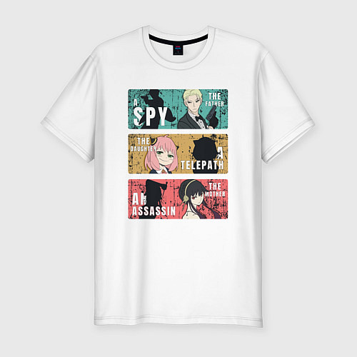 Мужская slim-футболка Семья шпионов Spy x family Forger / Белый – фото 1