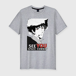 Футболка slim-fit Spike Spiegel, цвет: меланж