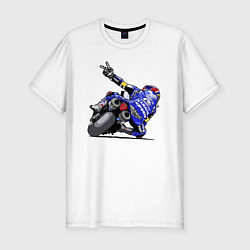 Футболка slim-fit Yamaha racing team Racer, цвет: белый