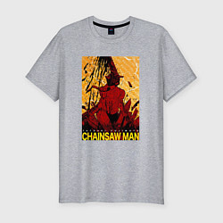 Футболка slim-fit CHAINSAW MAN DENJI, цвет: меланж