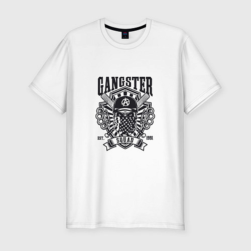 Мужская slim-футболка Gangster Squad / Белый – фото 1