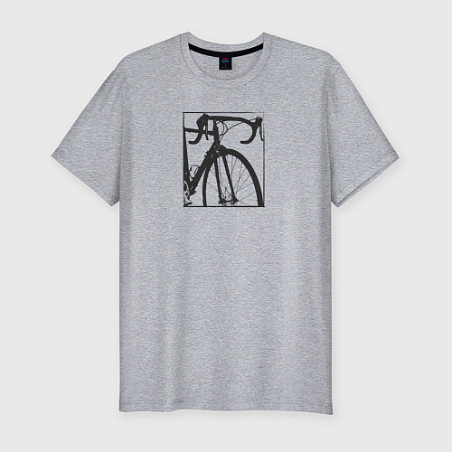 Мужская slim-футболка Ride bikes / Меланж – фото 1