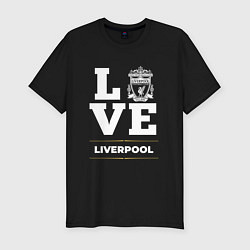 Футболка slim-fit Liverpool Love Classic, цвет: черный