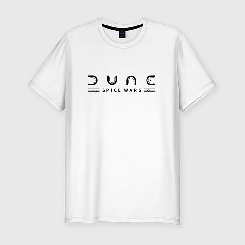 Мужская slim-футболка Dune: Spice Wars black logo / Белый – фото 1