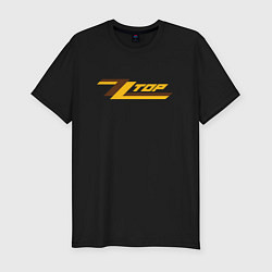Мужская slim-футболка ZZ top logo