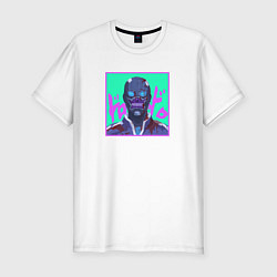 Футболка slim-fit Noi art, цвет: белый