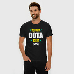 Футболка slim-fit Извини Dota Зовет, цвет: черный — фото 2