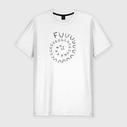 Мужская slim-футболка Fuuuuuck
