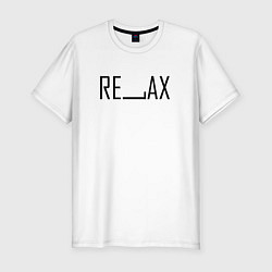 Мужская slim-футболка RELAX BLACK