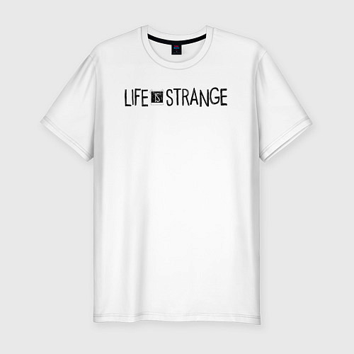 Мужская slim-футболка Life Is Strange Game logo / Белый – фото 1