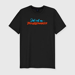 Футболка slim-fit TROUBLEMAKER, цвет: черный