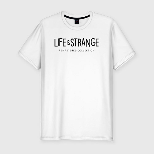 Мужская slim-футболка Life Is Strange - logo / Белый – фото 1