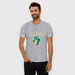 Футболка slim-fit NBA Celtics, цвет: меланж — фото 2