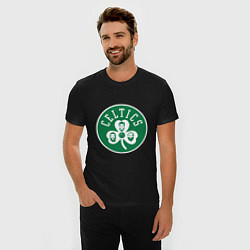 Футболка slim-fit Team Celtics, цвет: черный — фото 2