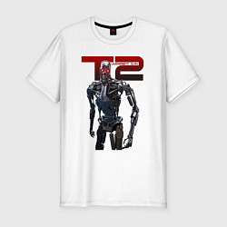 Мужская slim-футболка Terminator 2 - T800