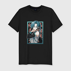 Футболка slim-fit Hatsune Miku Drain, цвет: черный