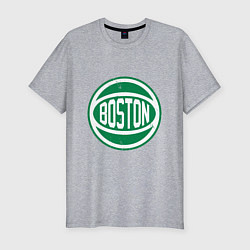 Футболка slim-fit Boston Ball, цвет: меланж