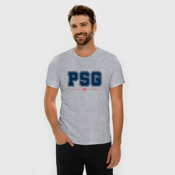 Футболка slim-fit PSG FC Classic, цвет: меланж — фото 2