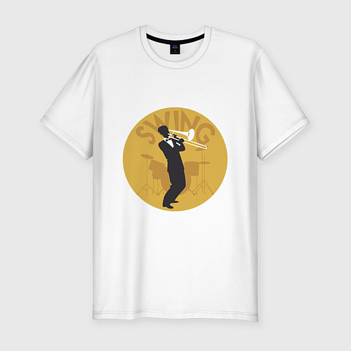 Мужская slim-футболка Swing / Белый – фото 1