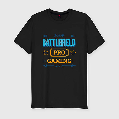 Мужская slim-футболка Игра Battlefield PRO Gaming / Черный – фото 1