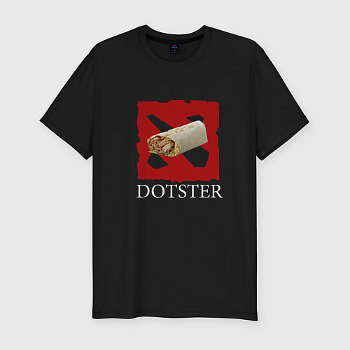 Мужская slim-футболка Dotster / Черный – фото 1