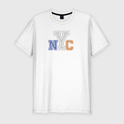 Мужская slim-футболка NYC New York City