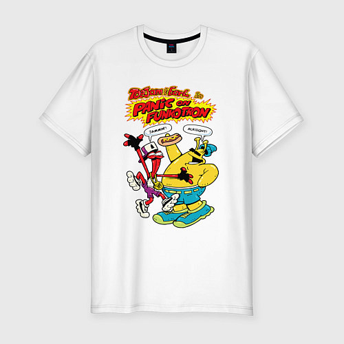 Мужская slim-футболка ToeJam & Earl / Белый – фото 1