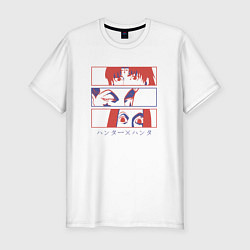 Мужская slim-футболка Hunter x Hunter цвет Хисока, Иллуми, Куроро