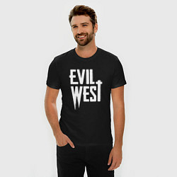 Футболка slim-fit Evil west logo, цвет: черный — фото 2