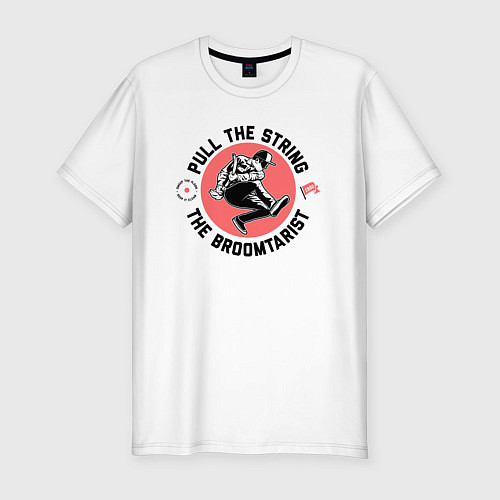 Мужская slim-футболка ROCK STYLE Клининг / Белый – фото 1