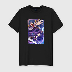 Мужская slim-футболка Сироэ и Акацуки Log Horizon