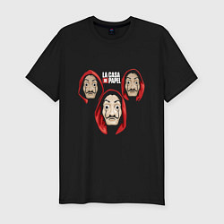 Мужская slim-футболка La Casa De Papel Trio