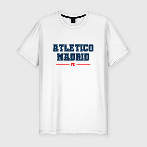 Мужская slim-футболка Atletico Madrid FC Classic / Белый – фото 1