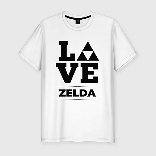 Мужская slim-футболка Zelda Love Classic / Белый – фото 1