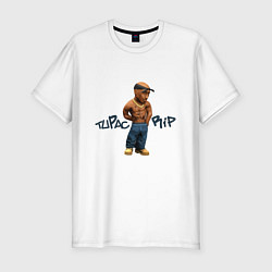 Футболка slim-fit Tupac Rip, цвет: белый