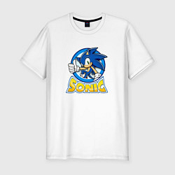 Футболка slim-fit SONIC 2D, цвет: белый