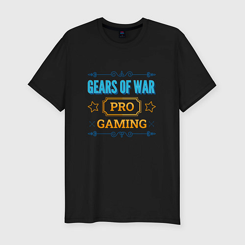 Мужская slim-футболка Игра Gears of War PRO Gaming / Черный – фото 1