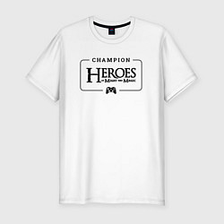 Мужская slim-футболка Heroes of Might and Magic Gaming Champion: рамка с