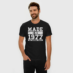 Футболка slim-fit Сделано в 1977 году, цвет: черный — фото 2