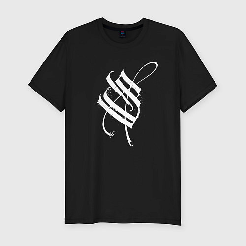 Мужская slim-футболка Stigmata эмблема / Черный – фото 1