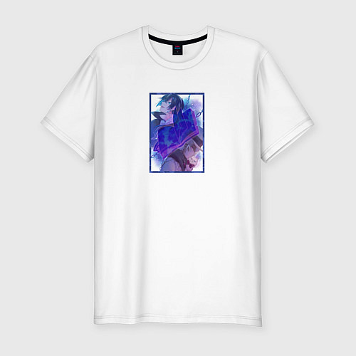 Мужская slim-футболка Ванитас Ноэ и Мурр / Белый – фото 1