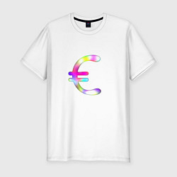 Мужская slim-футболка Европейское евро