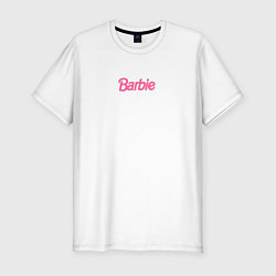 Футболка slim-fit Barbie mini logo, цвет: белый