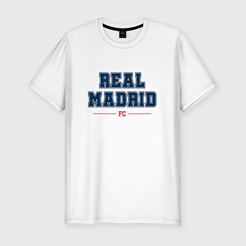 Мужская slim-футболка Real Madrid FC Classic / Белый – фото 1