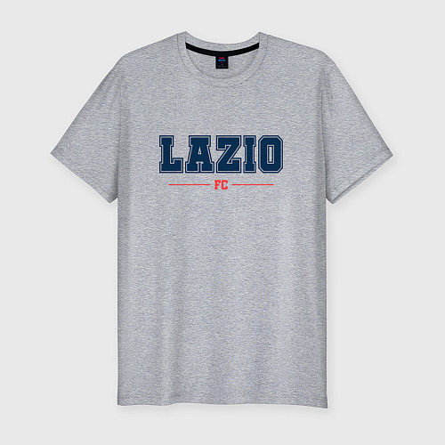 Мужская slim-футболка Lazio FC Classic / Меланж – фото 1