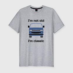 Мужская slim-футболка Volkswagen Im not old Im classic