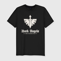 Футболка slim-fit Темные ангелы лого винтаж, цвет: черный